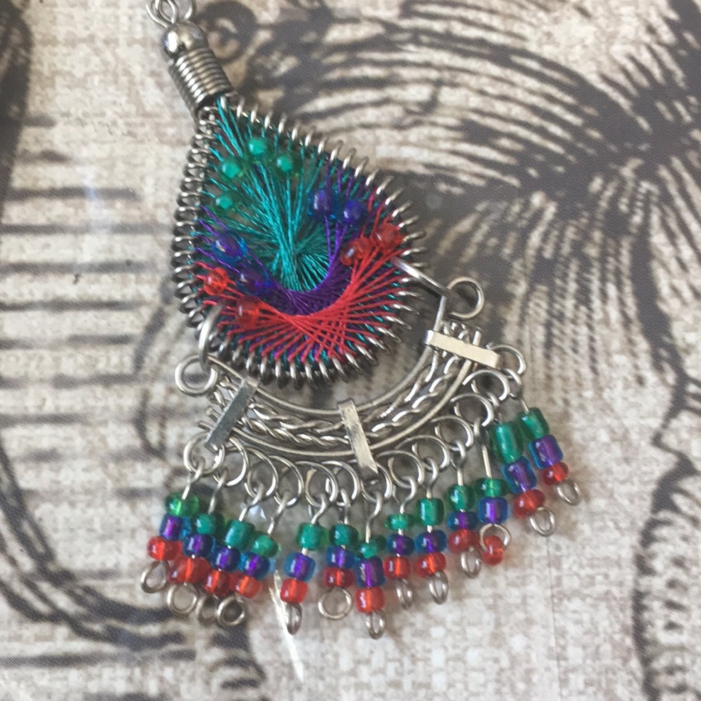 Hand Wrapped & Beaded Earrings - Picture 5 of 8